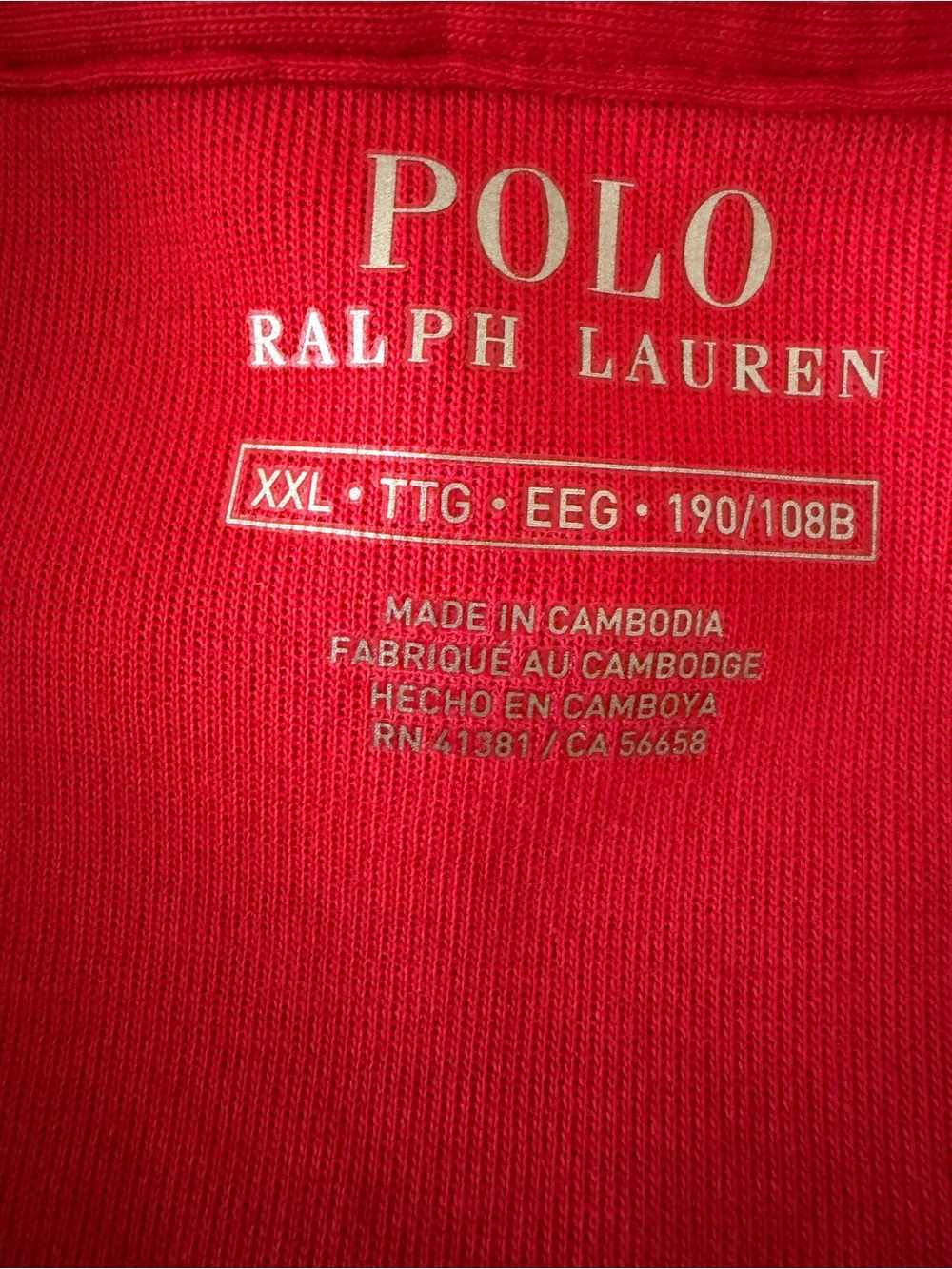Ralph Lauren Red Snap-Collar Pullover Sweatshirt XXL - Picture 9 of 10